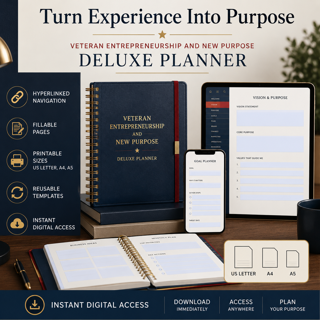 Veteran Entrepreneurship and New Purpose Deluxe Planner — listing image 10