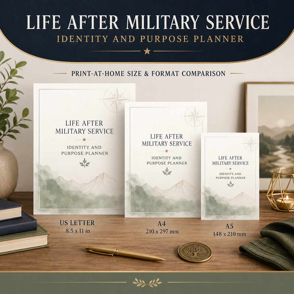 Life After Military Service Identity and Purpose Planner — listing image 02
