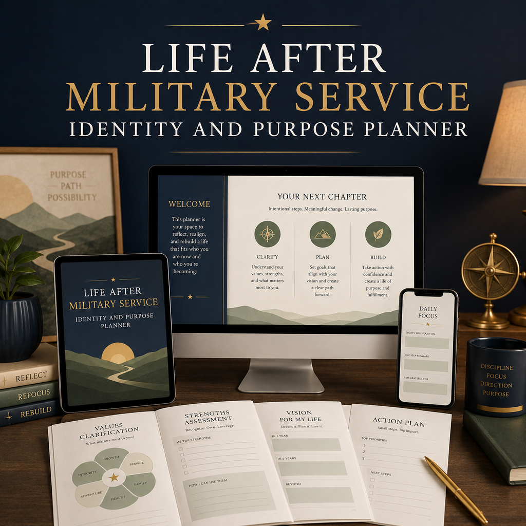 Life After Military Service Identity and Purpose Planner — listing image 03