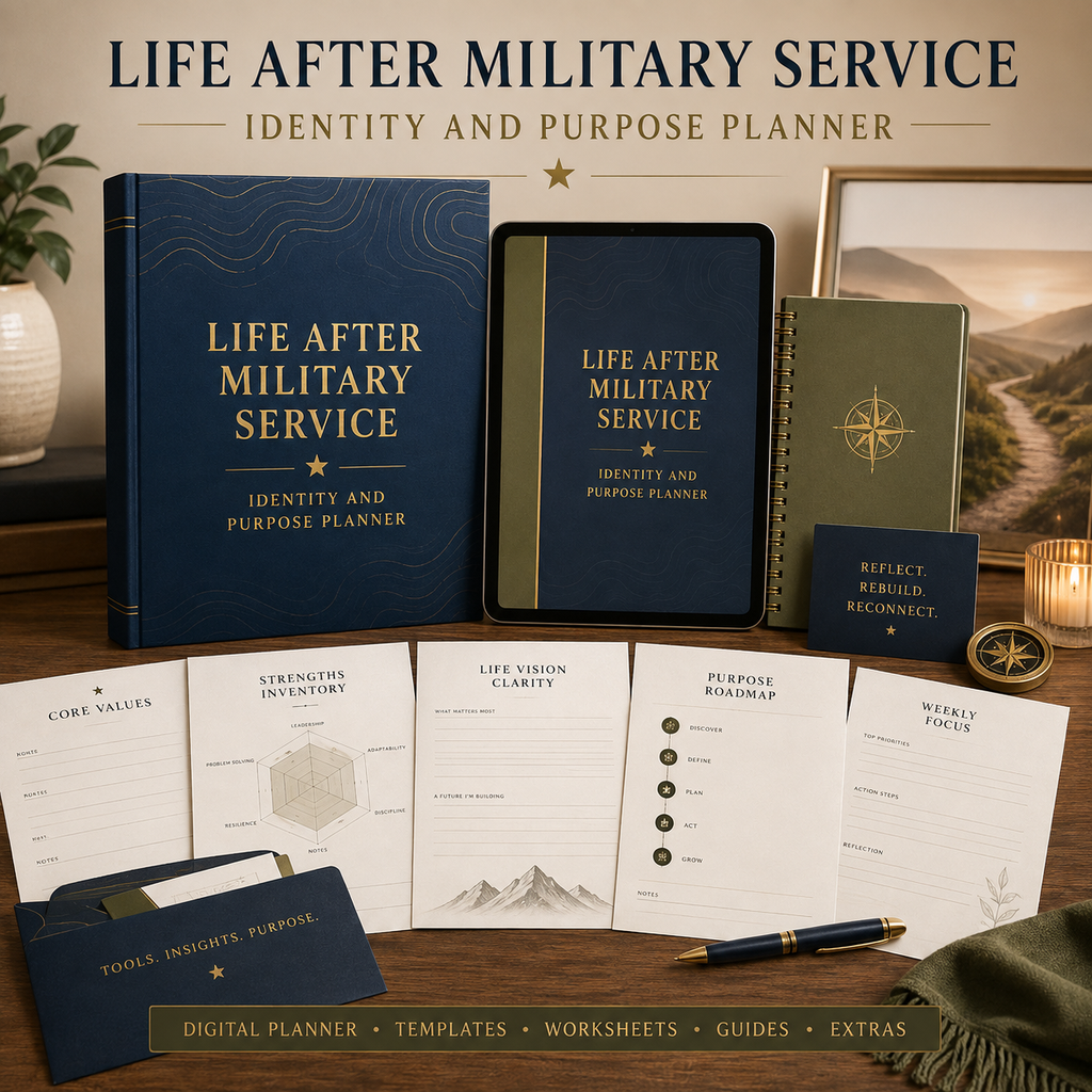 Life After Military Service Identity and Purpose Planner — listing image 06