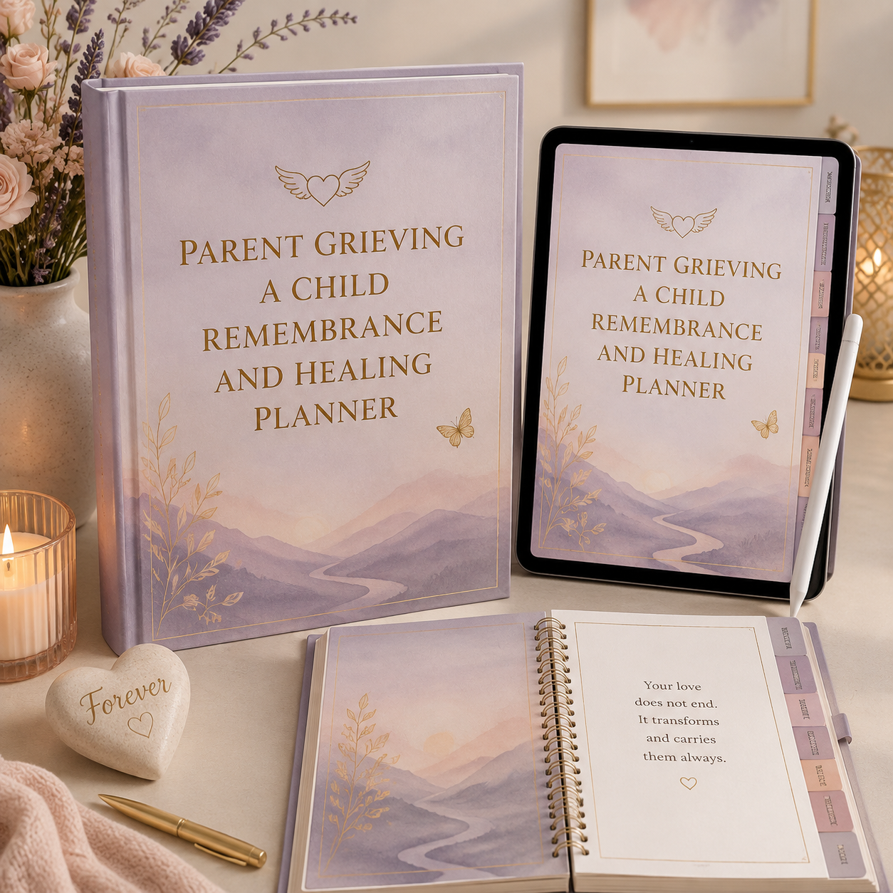 Parent Grieving a Child Remembrance and Healing Planner — listing image 05