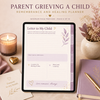 Parent Grieving a Child Remembrance and Healing Planner — listing image 10