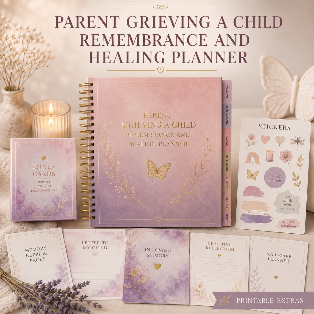 Pregnancy Loss Healing and Remembrance Deluxe Planner — listing image 06