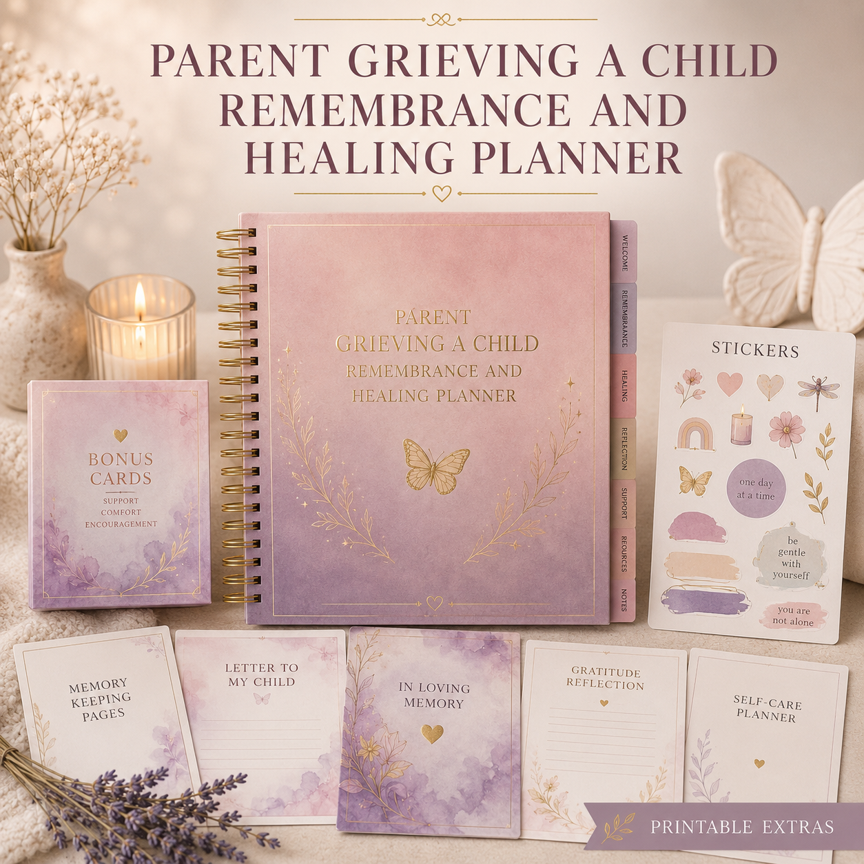 Pregnancy Loss Healing and Remembrance Deluxe Planner — listing image 06