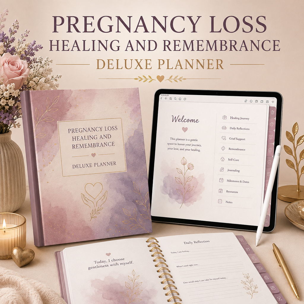 Pregnancy Loss Healing and Remembrance Deluxe Planner — listing image 08