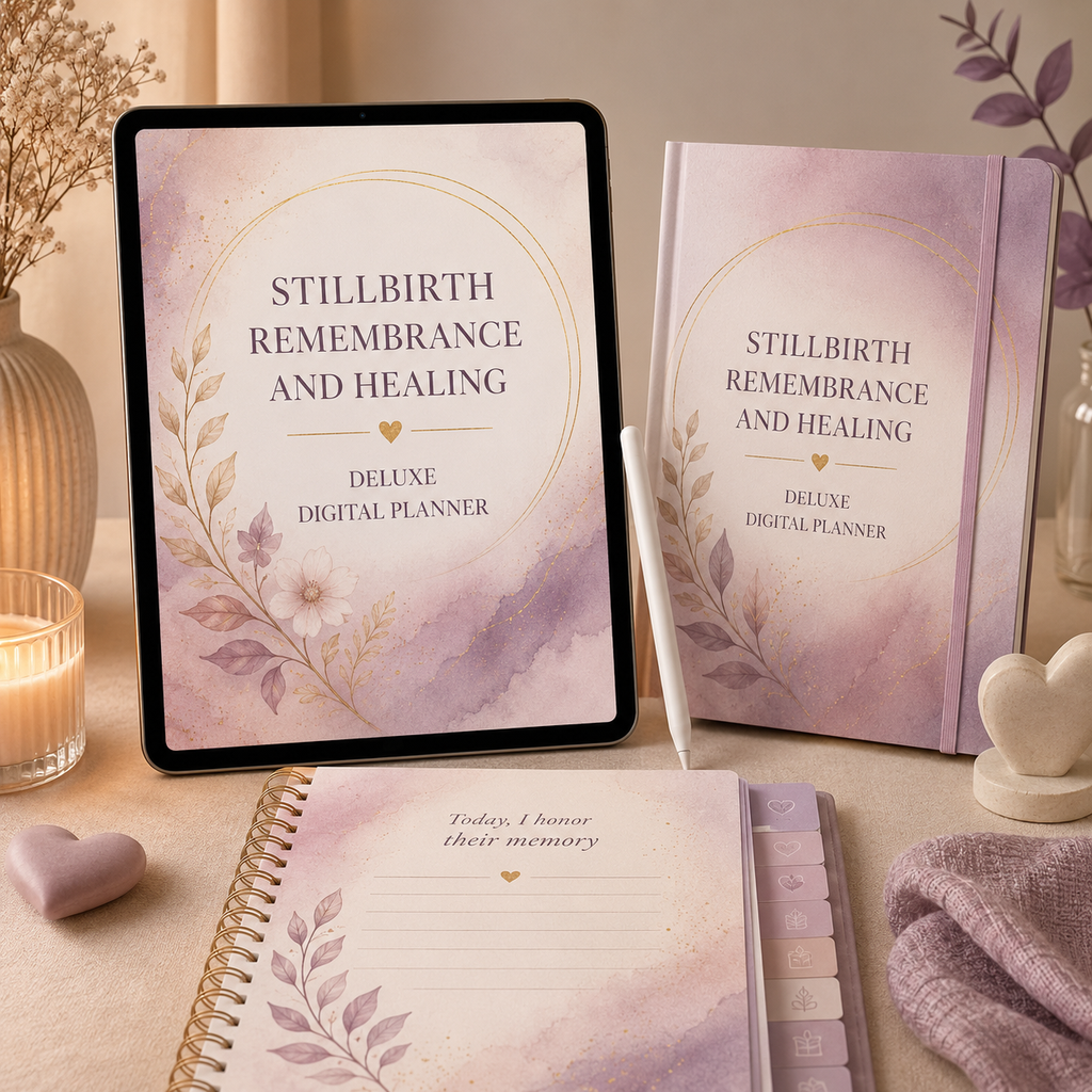 Stillbirth Remembrance and Healing Deluxe Digital Planner — listing image 07
