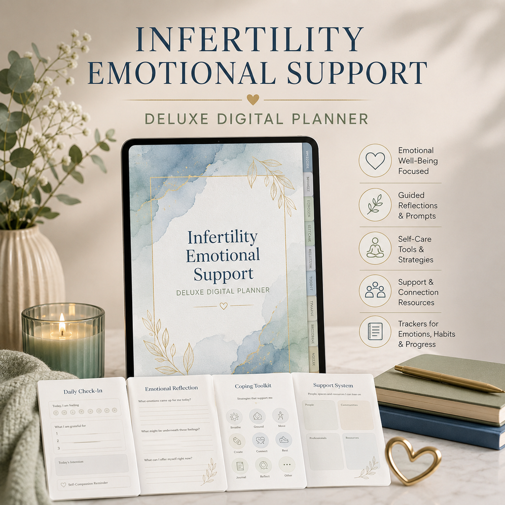 Infertility Emotional Support Deluxe Digital Planner — listing image 07