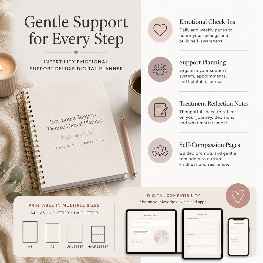 Infertility Emotional Support Deluxe Digital Planner — listing image 10