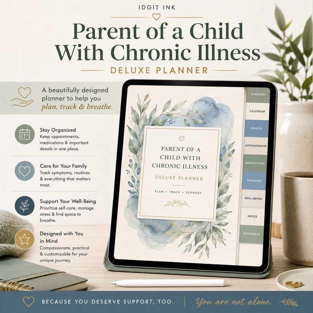 Parent of a Child With Chronic Illness Deluxe Planner — listing image 01
