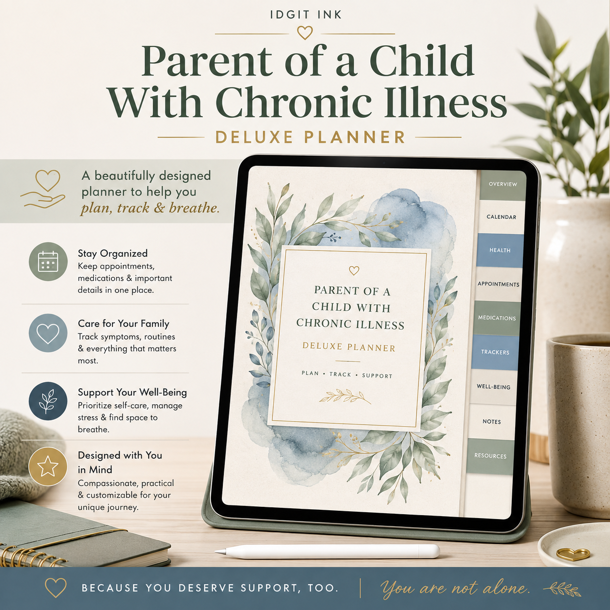 Parent of a Child With Chronic Illness Deluxe Planner — listing image 01