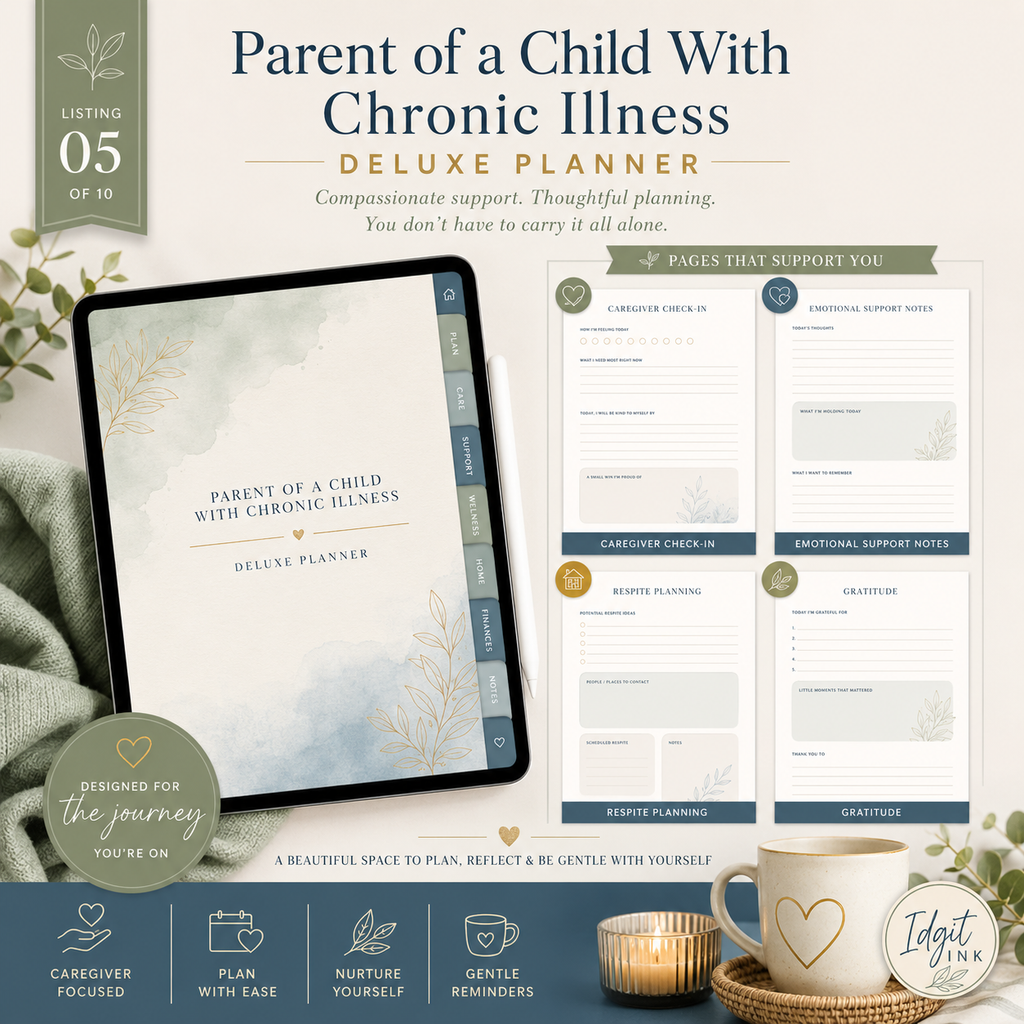 Parent of a Child With Chronic Illness Deluxe Planner — listing image 05