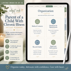 Parent of a Child With Chronic Illness Deluxe Planner — listing image 06