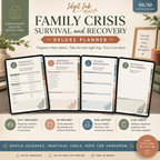 Family Crisis Survival and Recovery Deluxe Planner — listing image 06