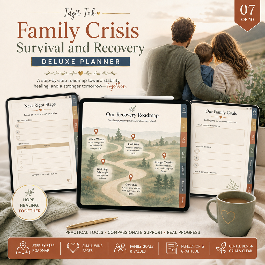 Family Crisis Survival and Recovery Deluxe Planner — listing image 07