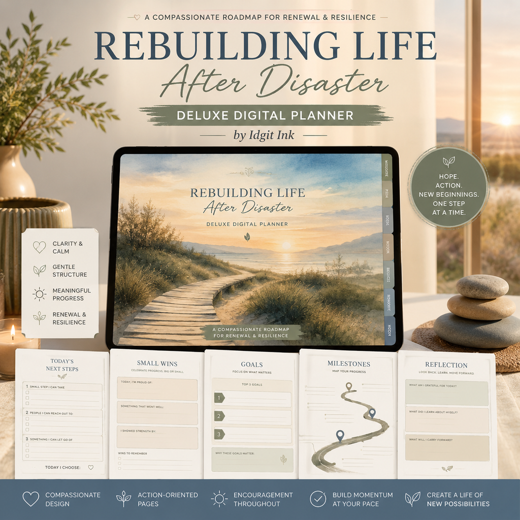 Rebuilding Life After Disaster Deluxe Digital Planner — listing image 02