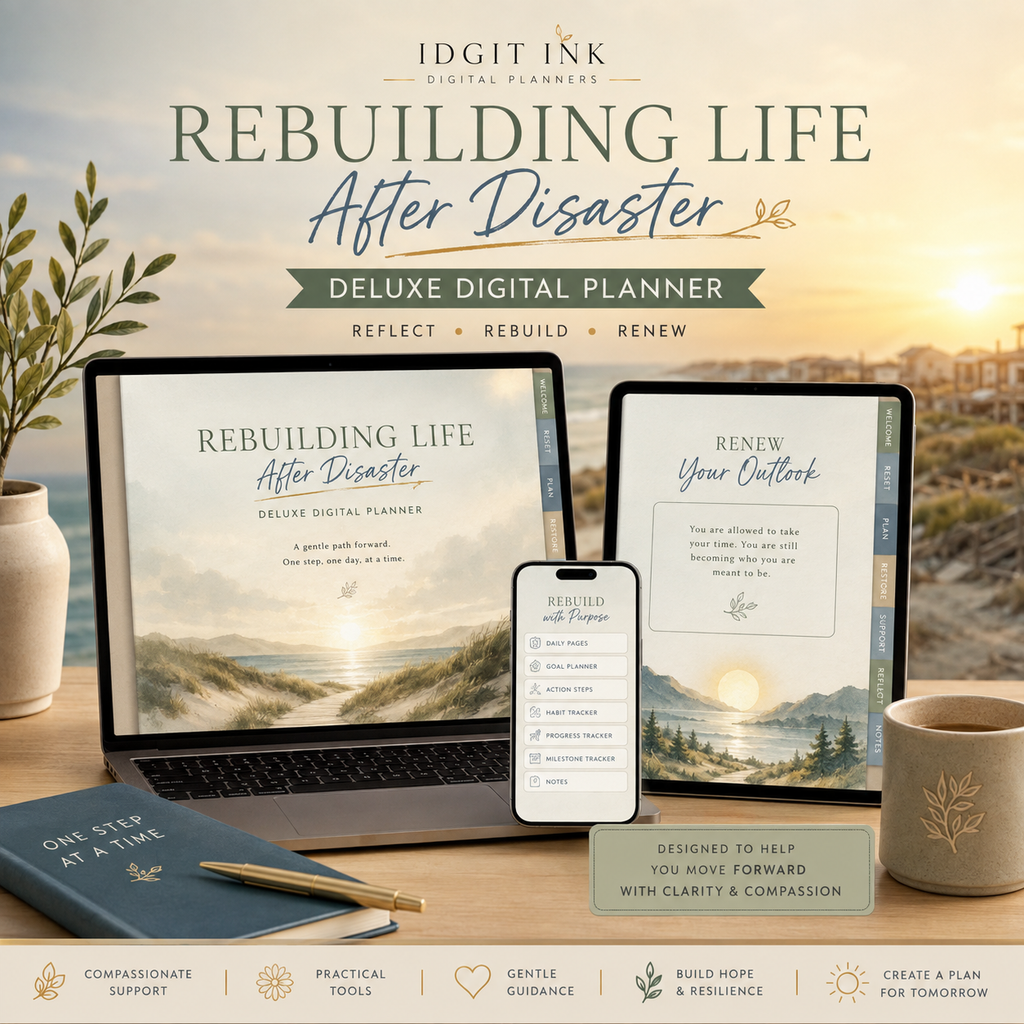 Rebuilding Life After Disaster Deluxe Digital Planner — listing image 03