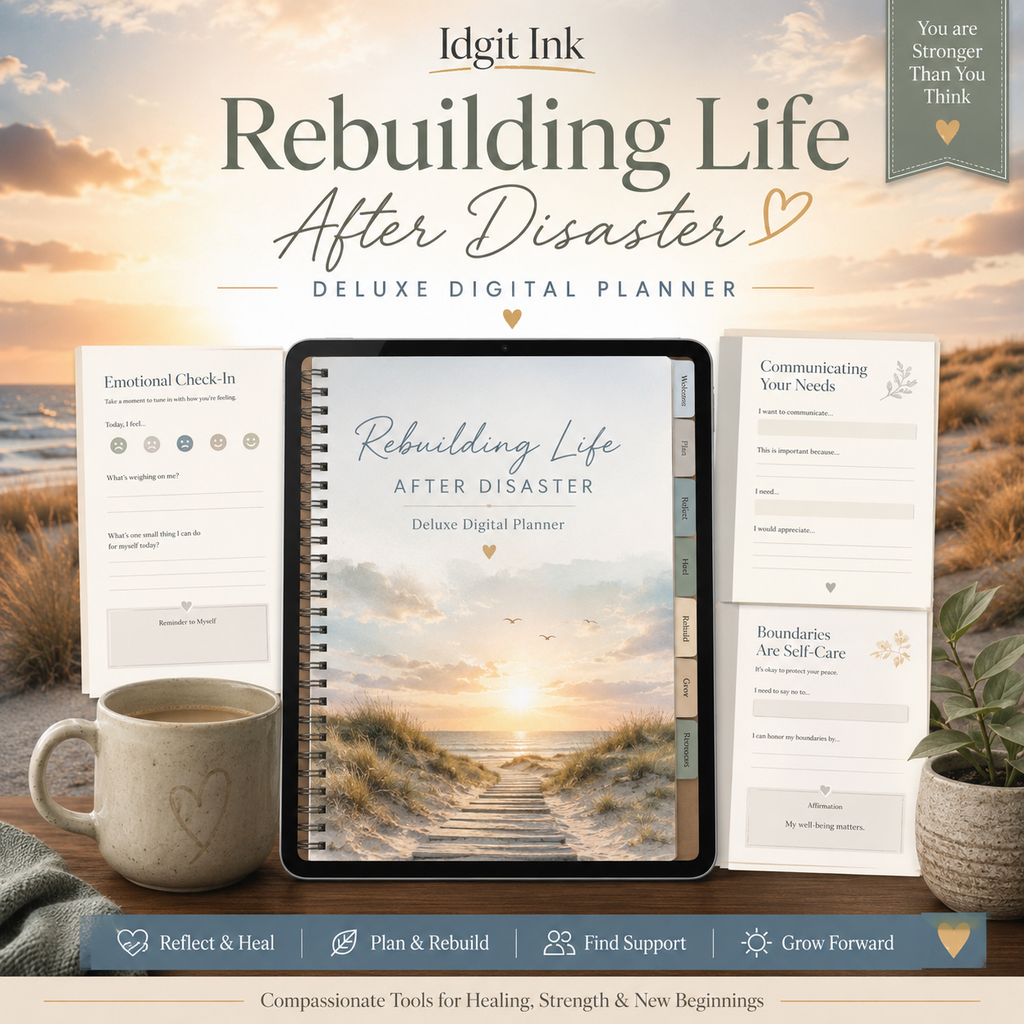 Rebuilding Life After Disaster Deluxe Digital Planner — listing image 05