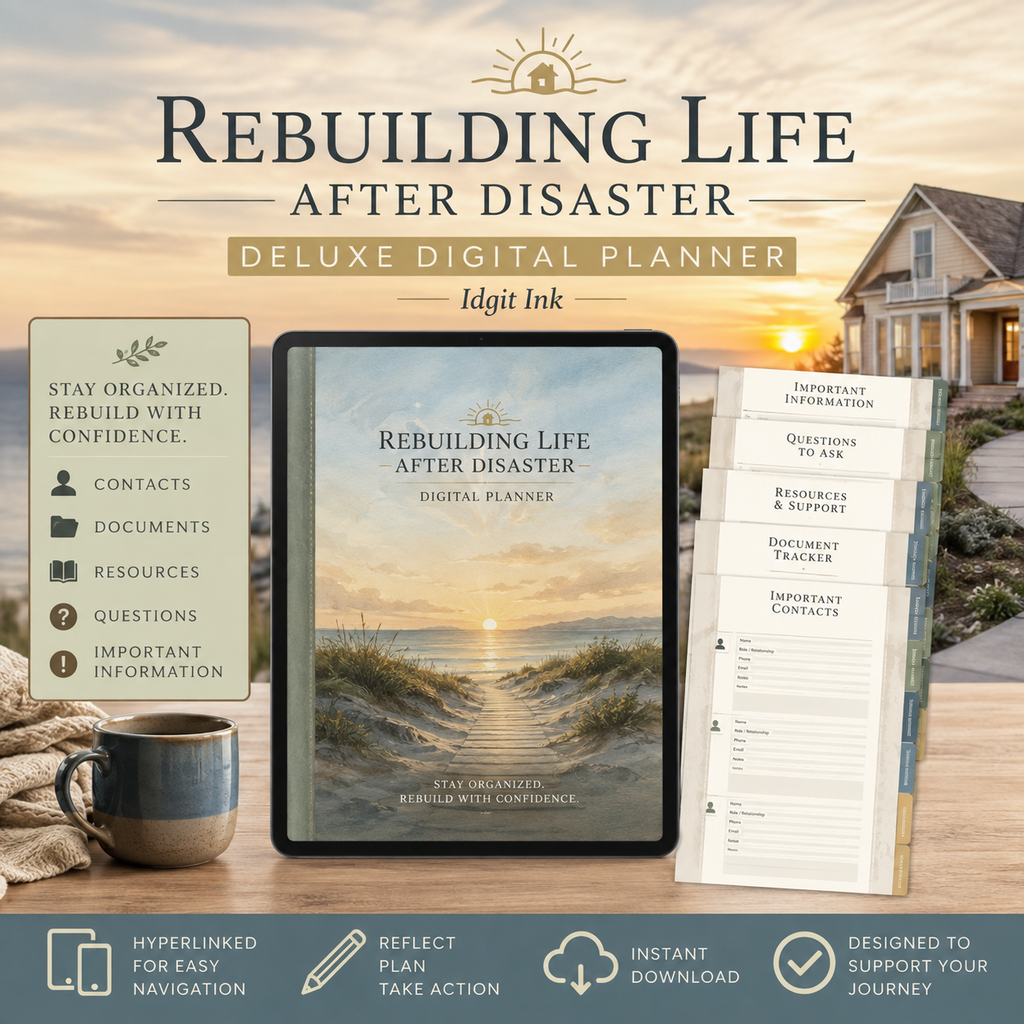 Rebuilding Life After Disaster Deluxe Digital Planner — listing image 06
