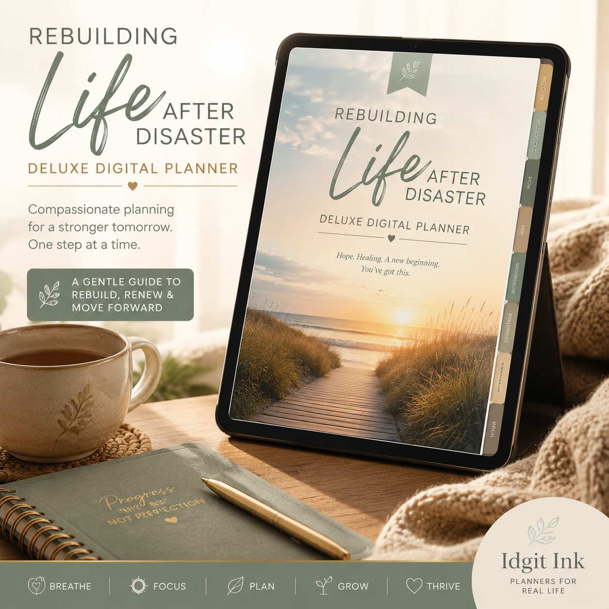 Rebuilding Life After Disaster Deluxe Digital Planner — listing image 08