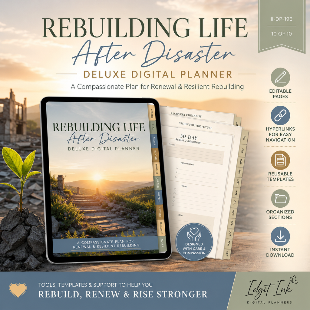 Rebuilding Life After Disaster Deluxe Digital Planner — listing image 10