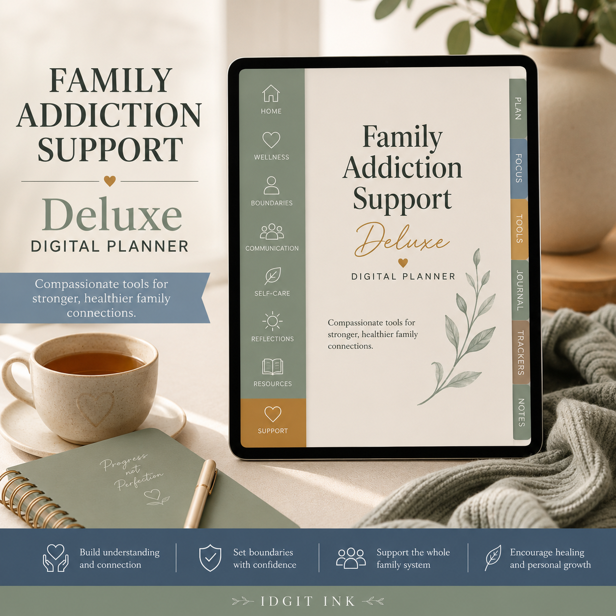 Family Addiction Support Deluxe Digital Planner — listing image 08