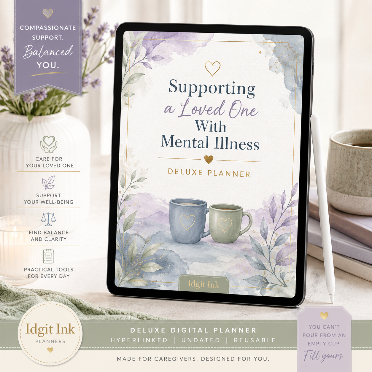 Supporting a Loved One With Mental Illness Deluxe Planner — listing image 01