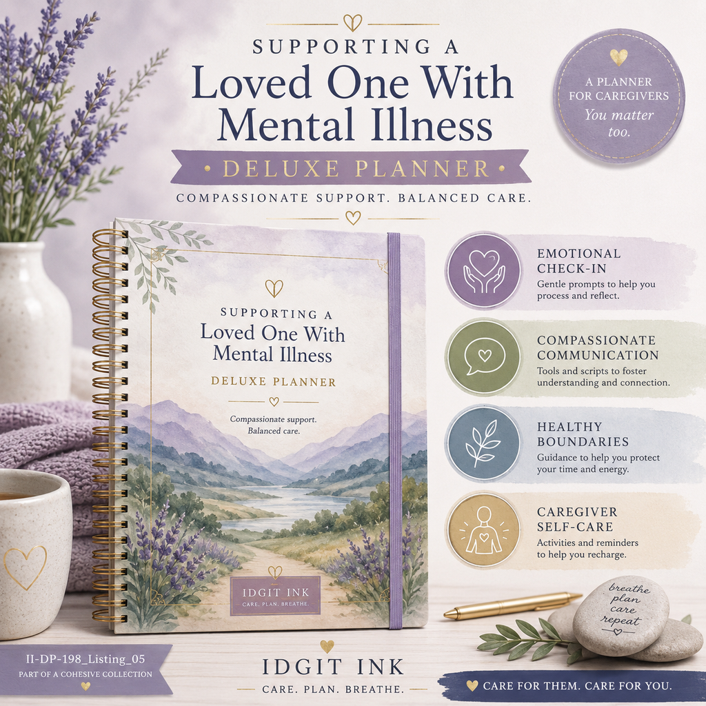 Supporting a Loved One With Mental Illness Deluxe Planner — listing image 05