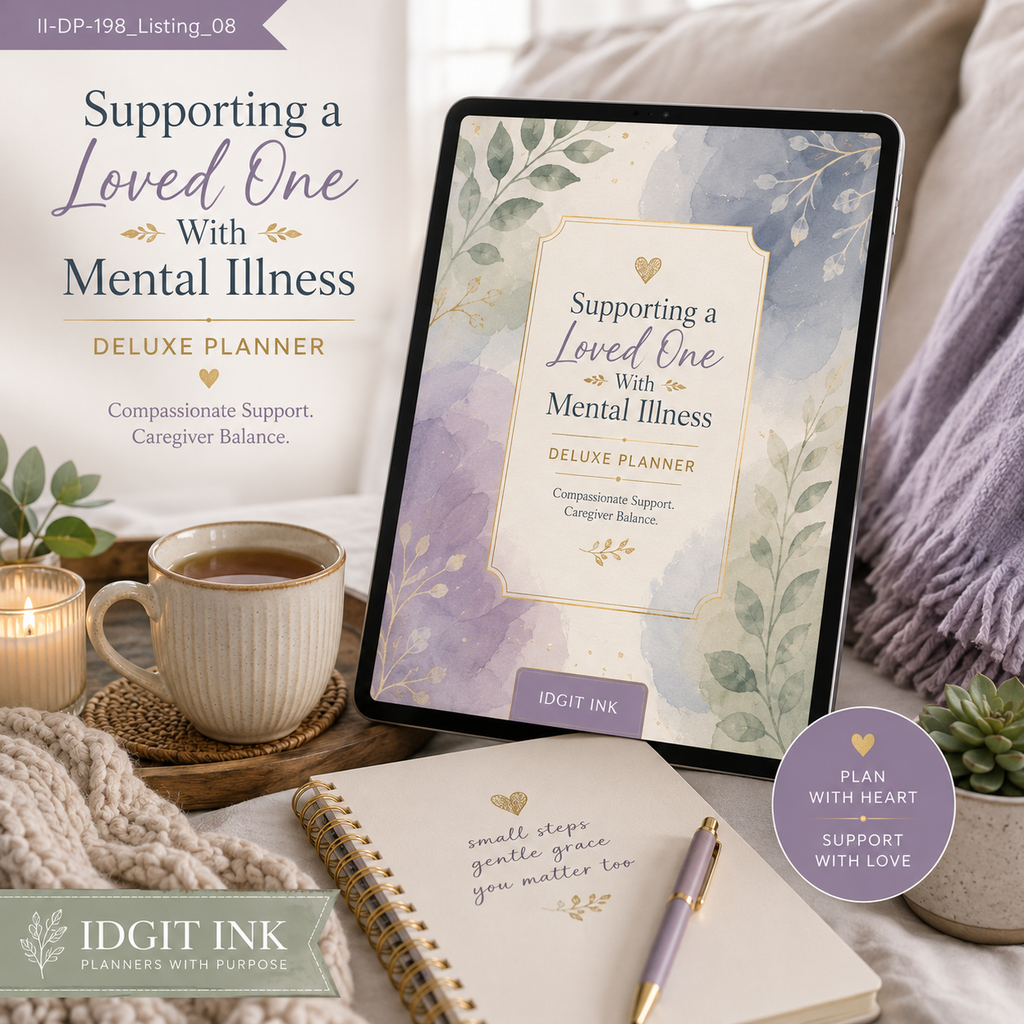 Supporting a Loved One With Mental Illness Deluxe Planner — listing image 08