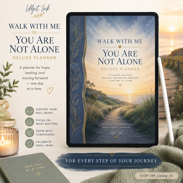 Walk With Me — You Are Not Alone — Basic Digital Planner