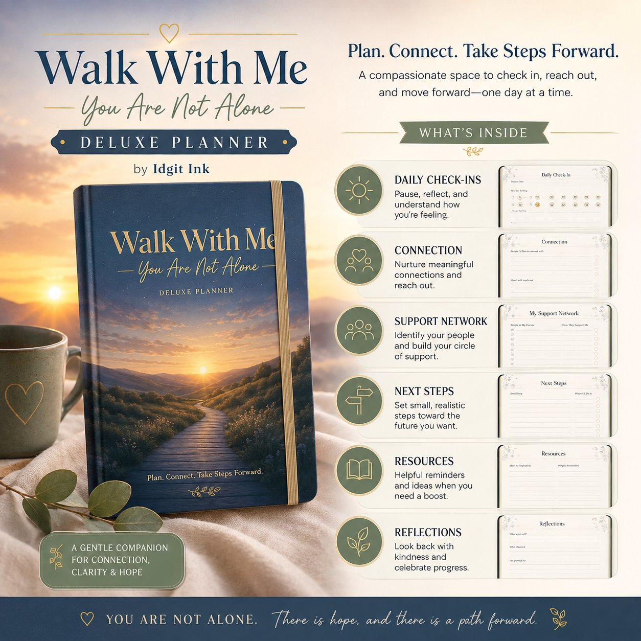 Walk With Me — You Are Not Alone Deluxe Planner — listing image 02