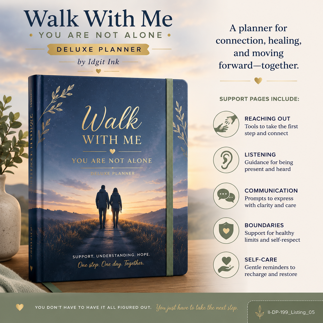 Walk With Me — You Are Not Alone Deluxe Planner — listing image 05