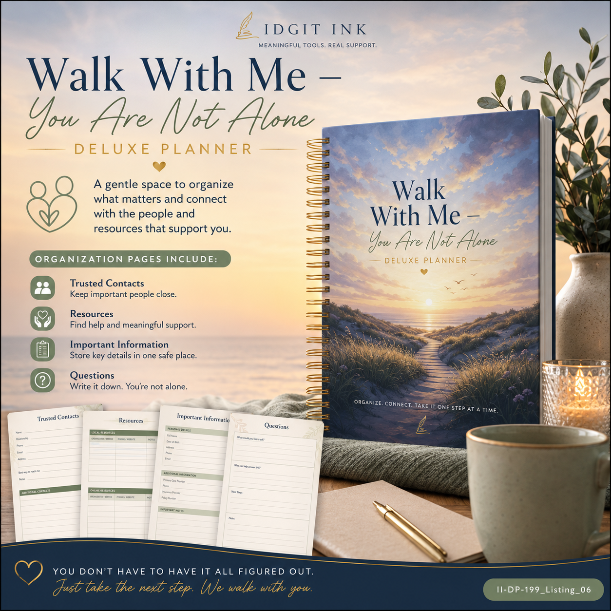 Walk With Me — You Are Not Alone Deluxe Planner — listing image 06