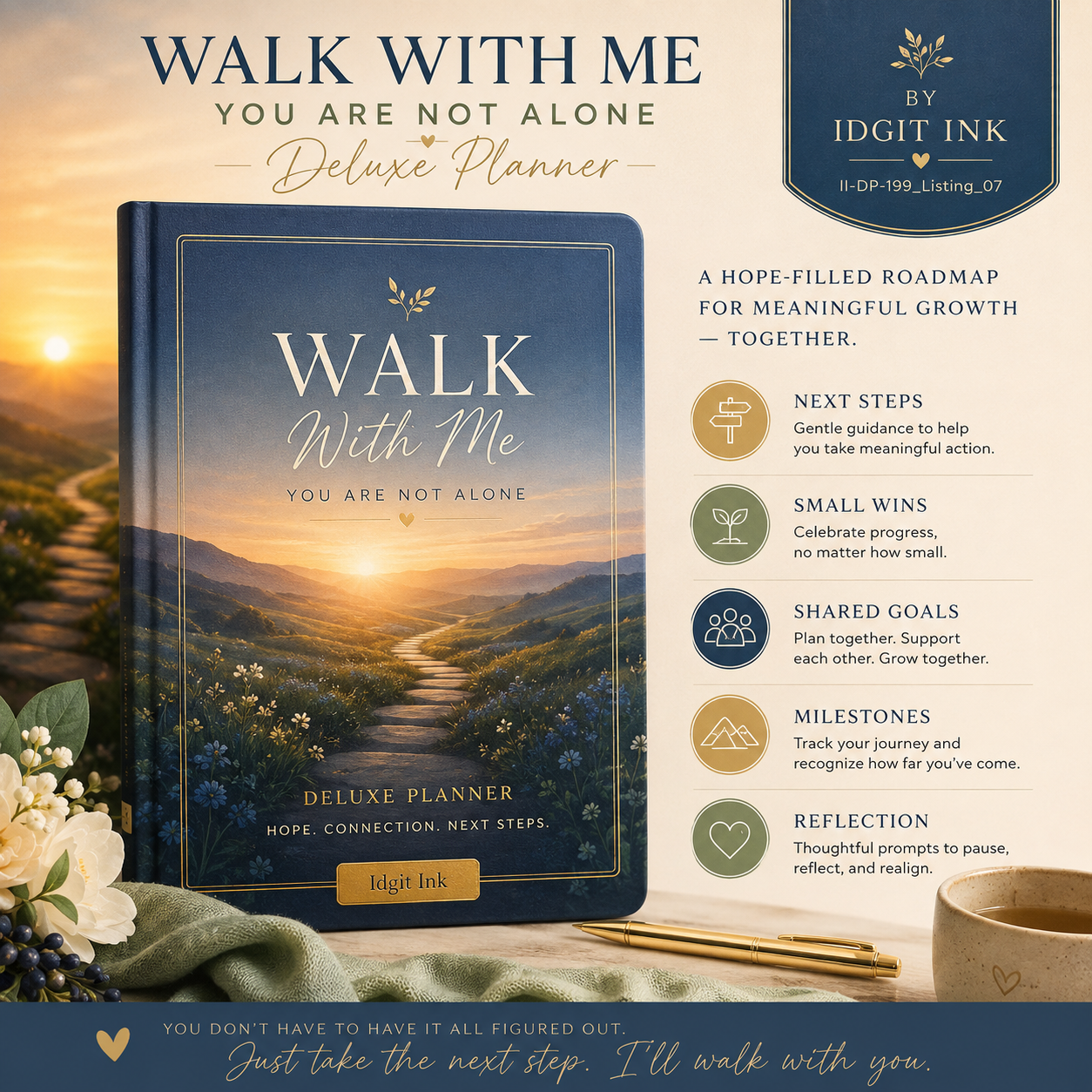 Walk With Me — You Are Not Alone Deluxe Planner — listing image 07