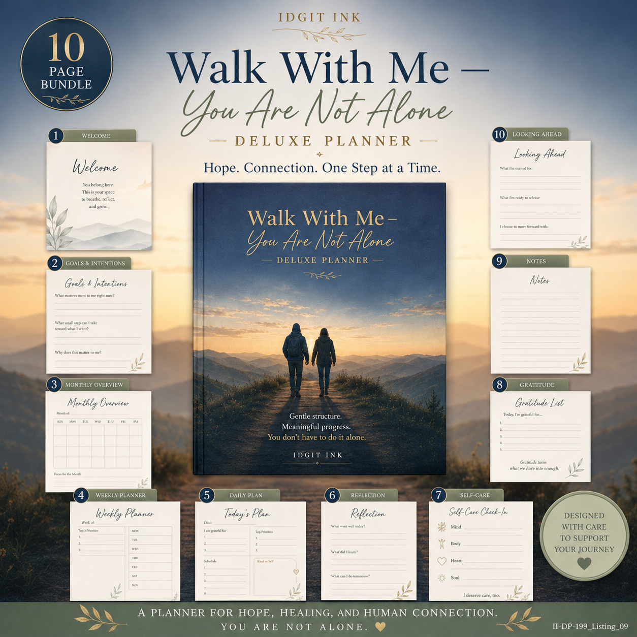 Walk With Me — You Are Not Alone Deluxe Planner — listing image 09