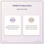 Idgit Ink ADHD Productivity deluxe journal and planner bundle — complete journal and planner bundle contents
