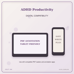 Idgit Ink ADHD Productivity deluxe journal and planner bundle — tablet and pdf annotation compatibility