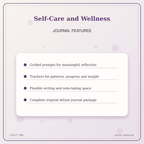 Idgit Ink Self-Care and Wellness deluxe journal and planner bundle — journal prompts and reflection features