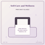 Idgit Ink Self-Care and Wellness deluxe journal and planner bundle — home and professional printing information