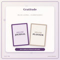 Idgit Ink Gratitude deluxe journal and planner bundle — primary bundle cover showing both deluxe products