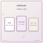 Idgit Ink Gratitude deluxe journal and planner bundle — digital formats and available page sizes