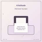 Idgit Ink Gratitude deluxe journal and planner bundle — home and professional printing information