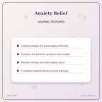 Idgit Ink Anxiety Relief deluxe journal and planner bundle — journal prompts and reflection features