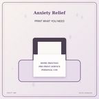 Idgit Ink Anxiety Relief deluxe journal and planner bundle — home and professional printing information