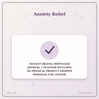 Idgit Ink Anxiety Relief deluxe journal and planner bundle — instant download and no physical product notice
