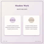 Idgit Ink Shadow Work deluxe journal and planner bundle — complete journal and planner bundle contents