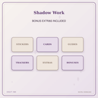 Idgit Ink Shadow Work deluxe journal and planner bundle — included digital stickers and cards