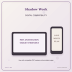 Idgit Ink Shadow Work deluxe journal and planner bundle — tablet and pdf annotation compatibility