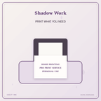 Idgit Ink Shadow Work deluxe journal and planner bundle — home and professional printing information