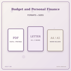 Idgit Ink Budget and Personal Finance deluxe journal and planner bundle — digital formats and available page sizes