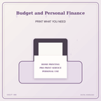 Idgit Ink Budget and Personal Finance deluxe journal and planner bundle — home and professional printing information